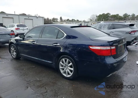 2008 Lexus Ls 460 from USA, damaged, VIN JTHBL46F785078176